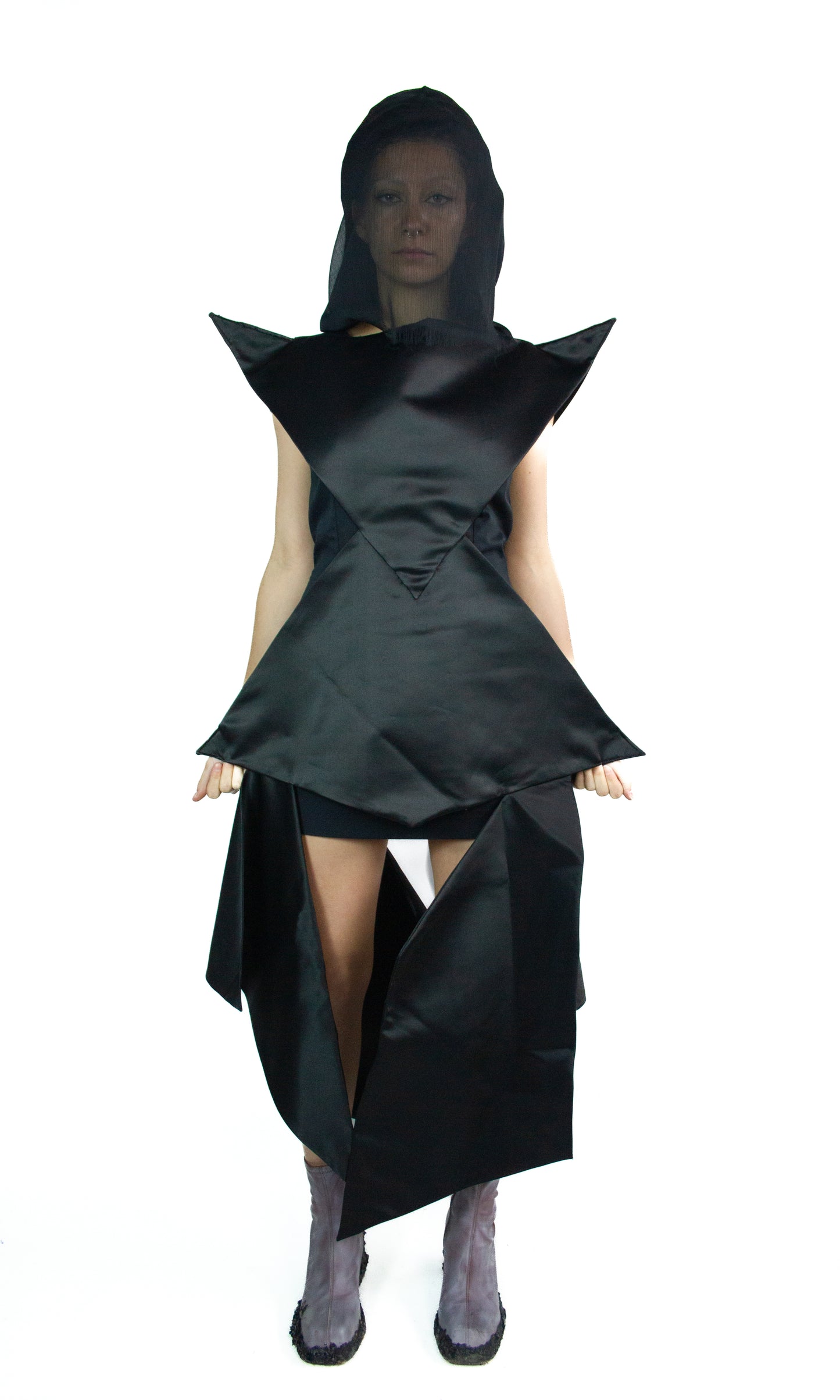 TRIANGLE BLACK DRESS